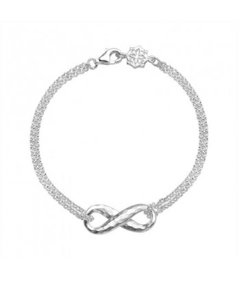 Dower and Hall - Sterling Silver Entwined Infinity Bracelet